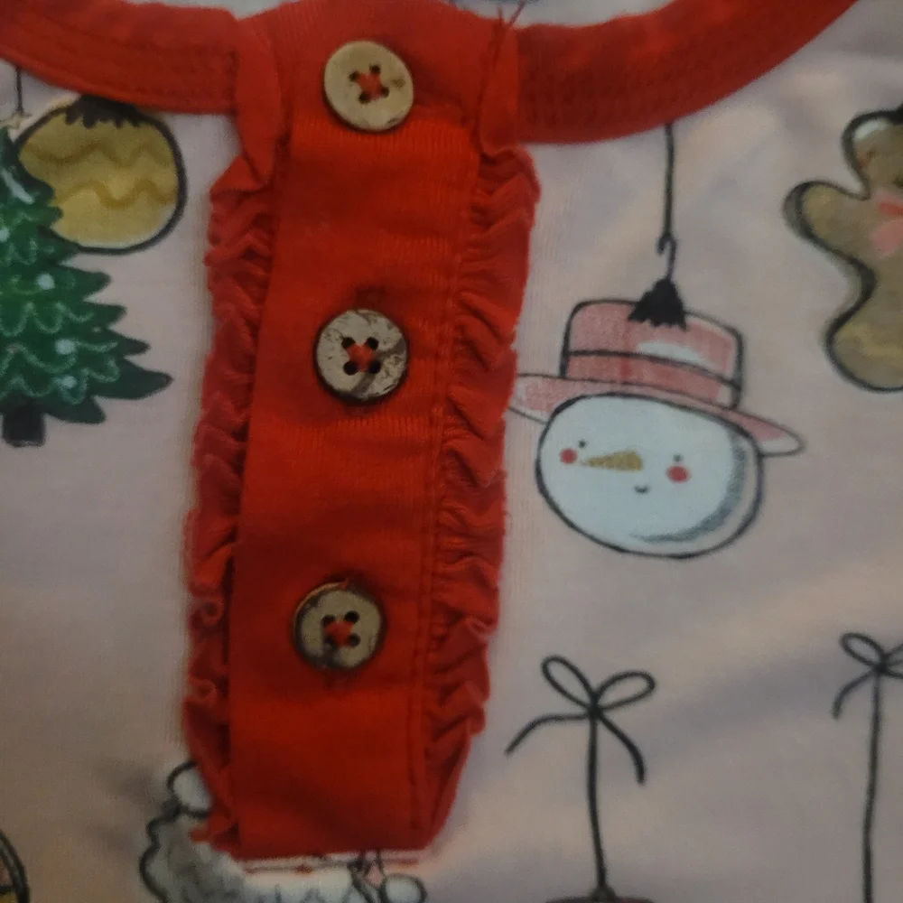 💥3/$24 Mud Pie 2 Piece Pink‎ and Red Christmas Pajamas
